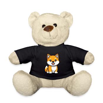 Shiba Inu Hund Niedlich - Teddy - Schwarz - Vorne