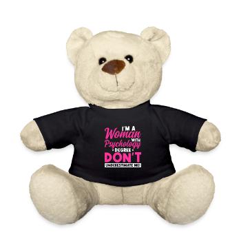 Psychologist - Teddy Bear - black - Front