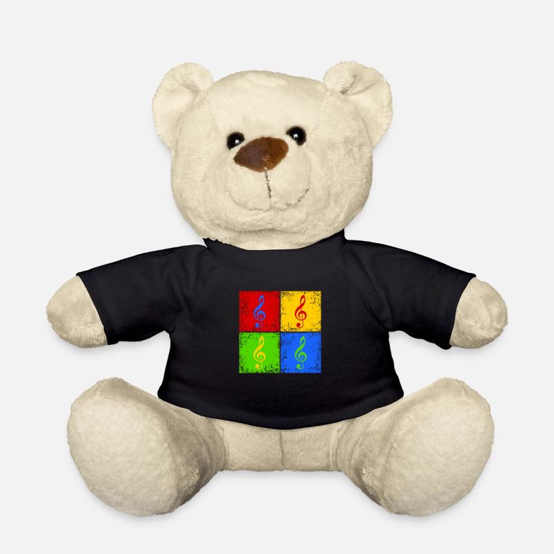 Clef Pop Art - Nounours - noir