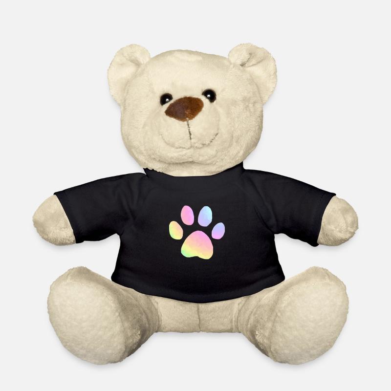 Pastel Paw Print - Teddy Bear - black