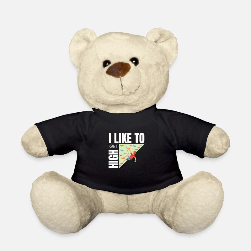 Wall Climbing Rock Climbing - Teddy Bear - black