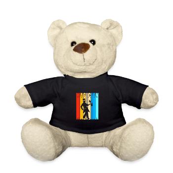 Zauberer Magie Magier - Teddy - Schwarz - Vorne