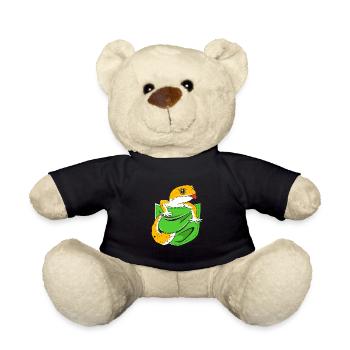 Leopard Gecko - Teddy Bear - black - Front