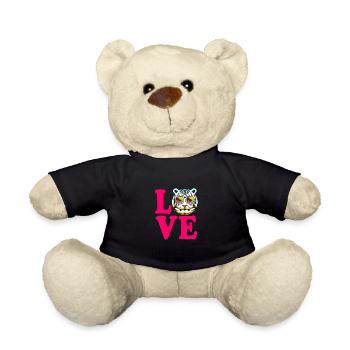 Weißer Tiger - Teddy - Schwarz - Vorne
