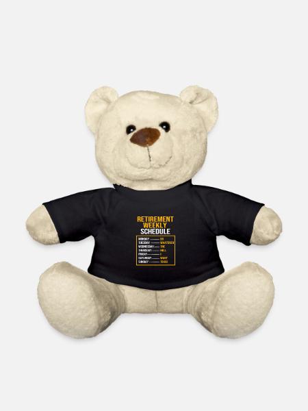 Ruhestand Rentnerin Rente Rentner - Teddy - Schwarz