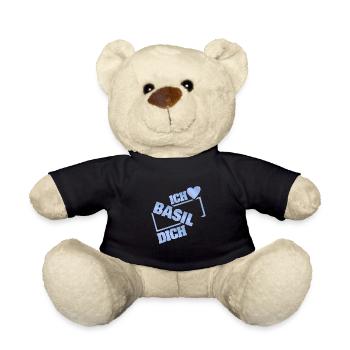 Geschenk für Basil - Teddy - Schwarz - Vorne