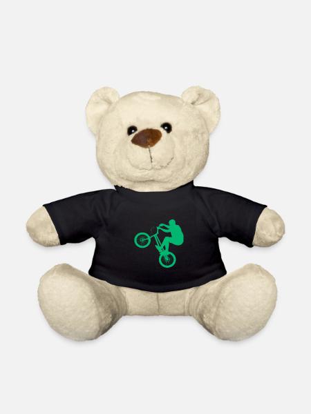 Cyclist gift bike sport - Teddy Bear - black
