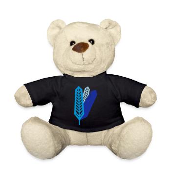 feather - Teddy Bear - black - Front