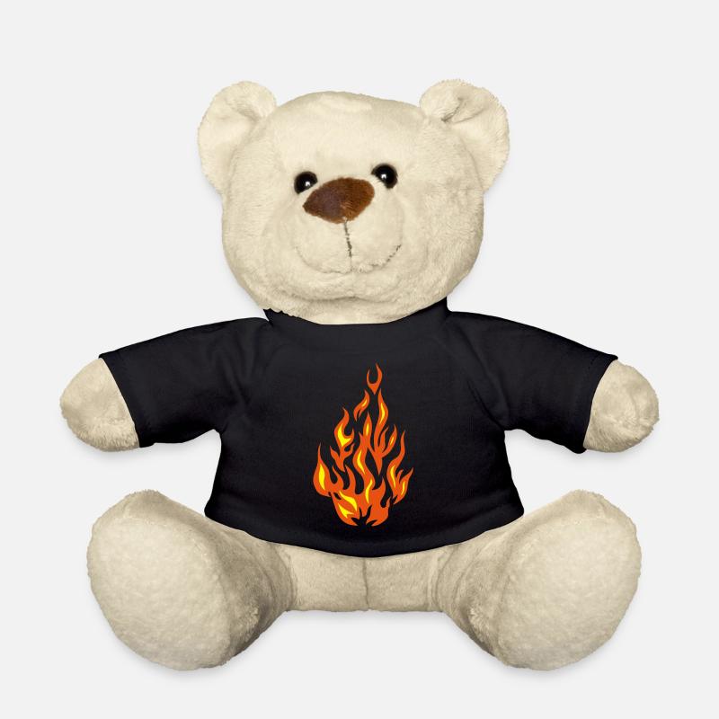 feu flamme flame - Nounours - noir