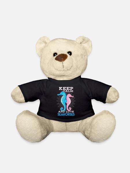 Seahorse - Teddy Bear - black