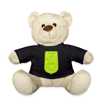 Both Teams Have Fun - Teddy Bear - black - Front