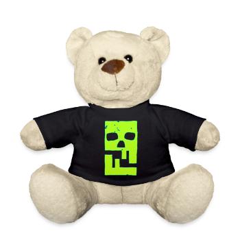 Hacking hackers hacker malware logo emblem - Teddy Bear - black - Front