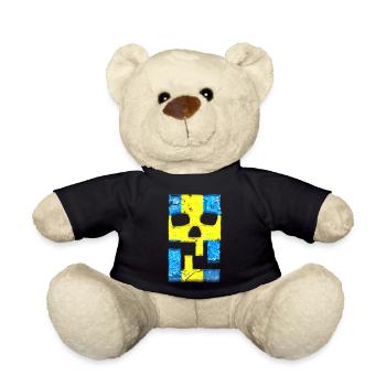 Hacking hackers hacker malware logo emblem - Teddy Bear - black - Front
