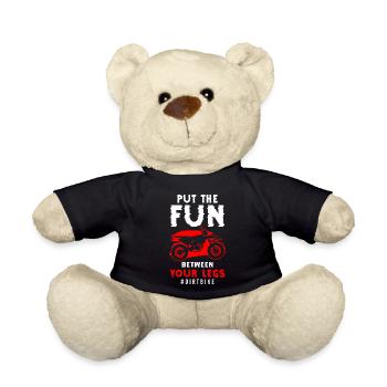 Motorrad Biker Minibike Moped - Teddy - Schwarz - Vorne