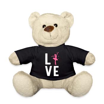 Ballett Ballerina Tanzen Dance Love - Teddy - Schwarz - Vorne