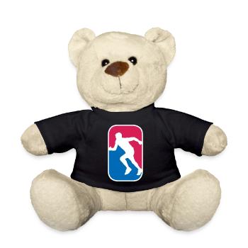 Rennen Laufen Marathon Sprint lustige Geschenk - Teddy - Schwarz - Vorne