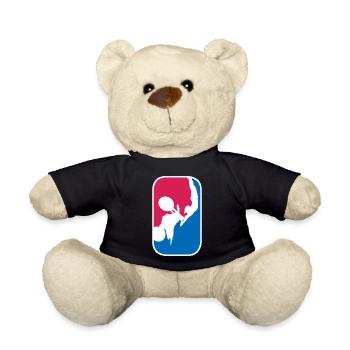 Motocross Motorrad Motorsport stunt Geschenk - Teddy - Schwarz - Vorne