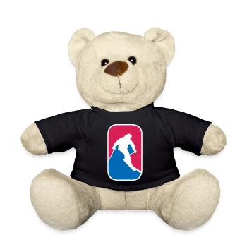 Ski Alpin Freeride Skiing lustige Geschenk - Teddy - Schwarz - Vorne