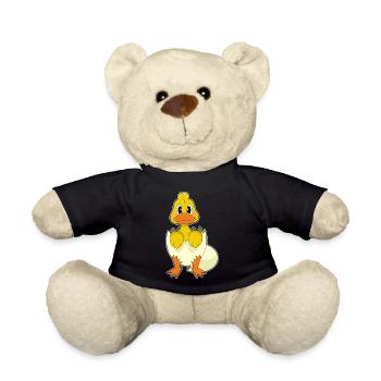Ente Eierschale - Teddy - Schwarz - Vorne