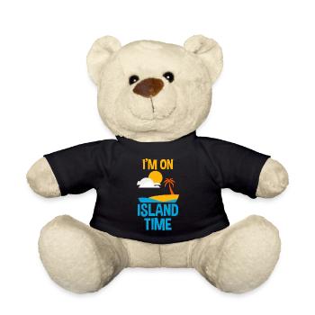 I'm On Island Time - Teddy Bear - black - Front