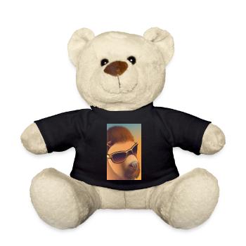 Cooles Comic Portrait von Capybara mit Sonnenbrille - Teddy - Schwarz - Vorne