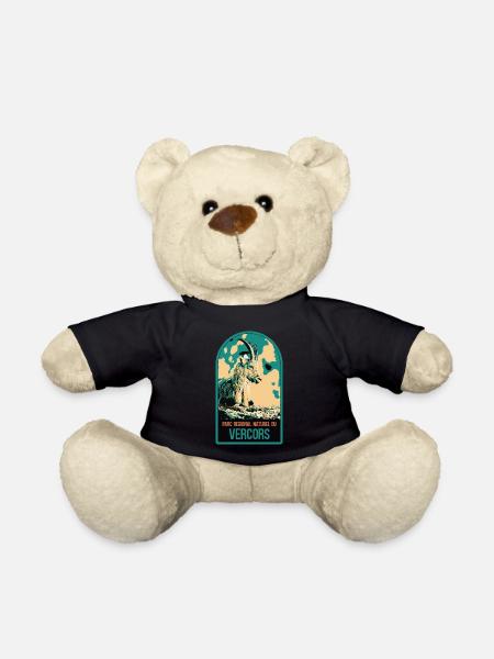 Illustration d'un Bouquetin dans Parc du Vercors - Nounours - noir