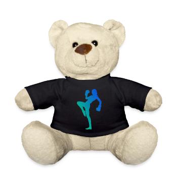 Boxe Kickboxing Kickboxing Femmes Hommes - Nounours - noir - Devant