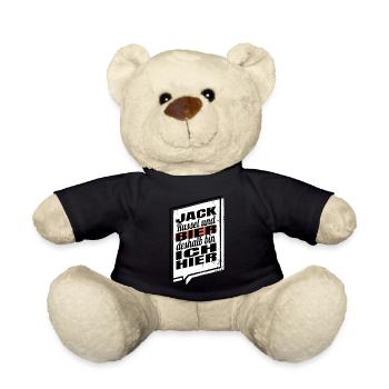 lustiger spruch brauen männerabend statement humor - Teddy - Schwarz - Vorne