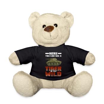 Krieg Panzerkampfwagen Waffen Bundeswehr - Teddy - Schwarz - Vorne