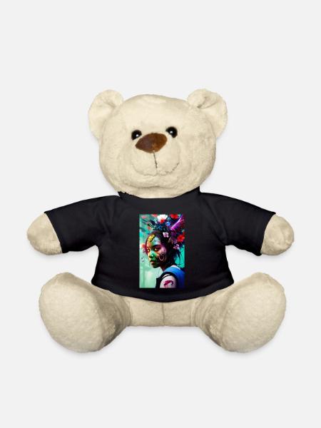 ARTWORK Zombie Gamergirl Whitney - Teddy Bear - black
