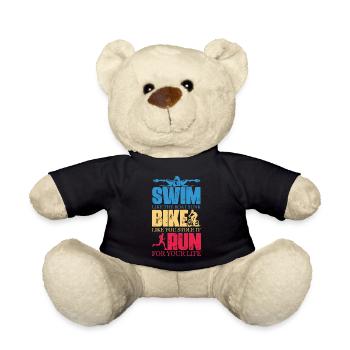 Swim like the Boat sunk Bike like you stole it Run - Teddy - Schwarz - Vorne