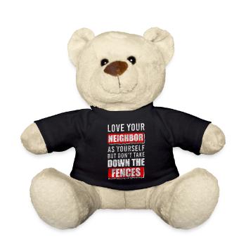 Nachbarschaft Anwohner Einweihungsfeier - Teddy - Schwarz - Vorne