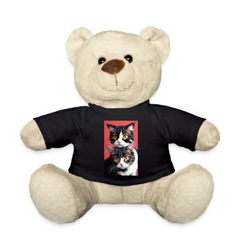 Cat | Pet | Cat Fan | cute | Kitten - Teddy Bear - black - Front