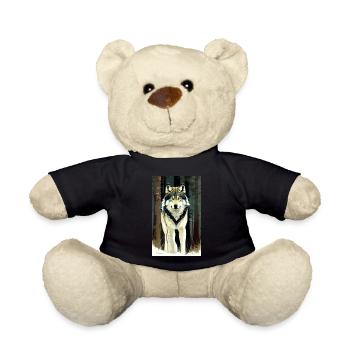 Wolf | Raubtier | Hund | Mystisch - Teddy - Schwarz - Vorne