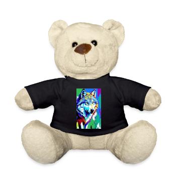 Wolf | Raubtier | Hund | Mystisch - Teddy - Schwarz - Vorne