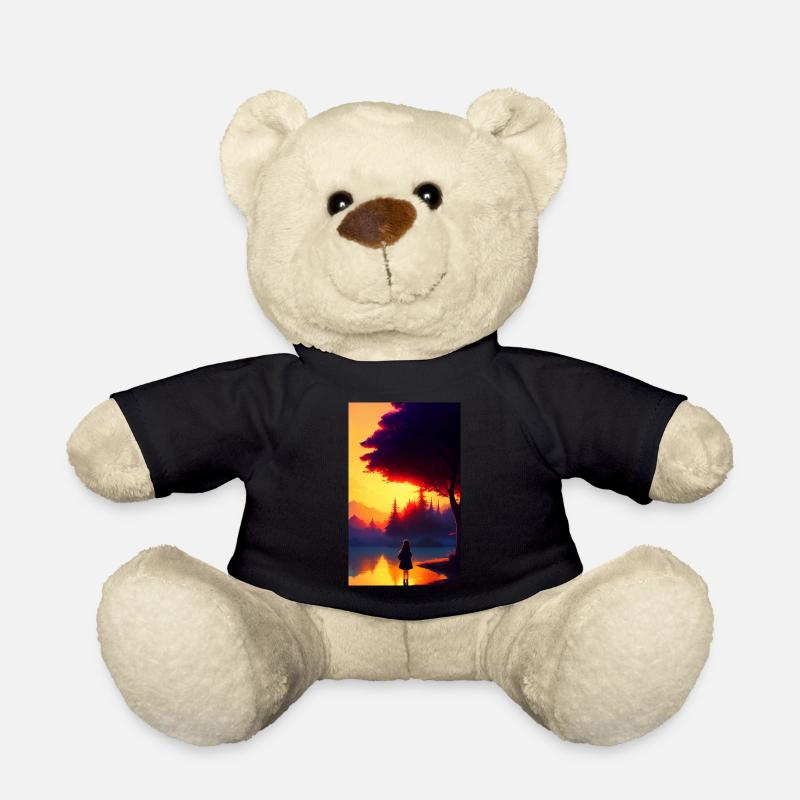 Frau | Gesicht | Mädchen | Anime - Teddy - Schwarz