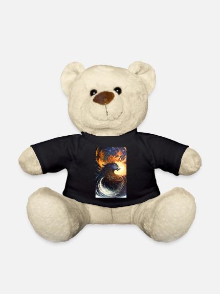 Drache | Monster | Fabelwesen | Dinosaurier - Teddy - Schwarz