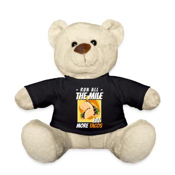 Taco Food Latino Burrito - Teddy Bear - black - Front