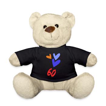ANNIVERSARY. HAPPY BIRTHDAY. HAPPY BIRTHDAY. - Teddy Bear - black - Front