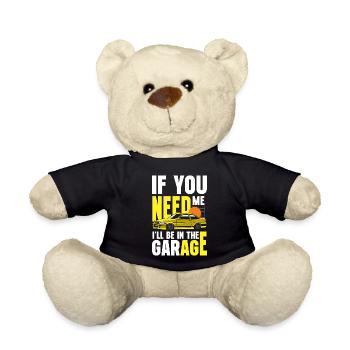 Tuning Racing Cars - Teddy Bear - black - Front