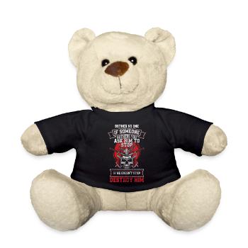Samurai Aikido Honor - Teddy Bear - black - Front