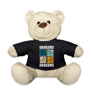 Fantasy Mythology Strength Tattoo - Teddy Bear - black - Front