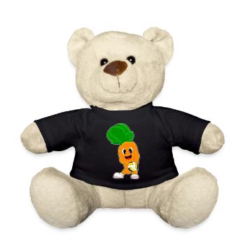 Karotte Volleyballspieler Volleyball - Teddy - Schwarz - Vorne