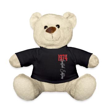 1974 Vintage anniversaire drôles dictons - Nounours - noir - Devant