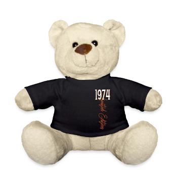 1974 Vintage anniversaire drôles dictons - Nounours - noir - Devant