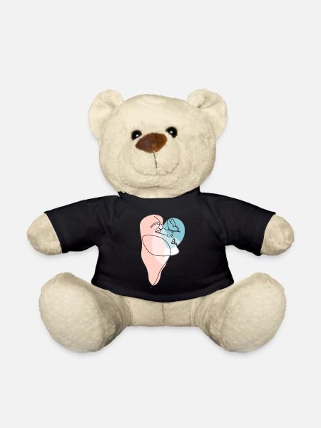 Women's Butterfly Line - Teddy Bear - black
