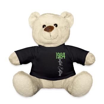 1984 Vintage anniversaire drôles dictons - Nounours - noir - Devant