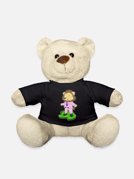 Löwe Bräutigam Krawatte Hochzeit - Teddy - Schwarz