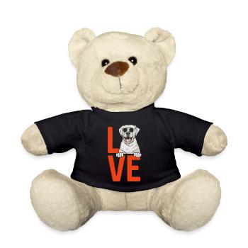 Labrador Retriever blanc Labrador Labrador blanc - Nounours - noir - Devant