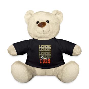 Vintage Born One Month 1929 95th Anniversary Gift - Teddy Bear - black - Front